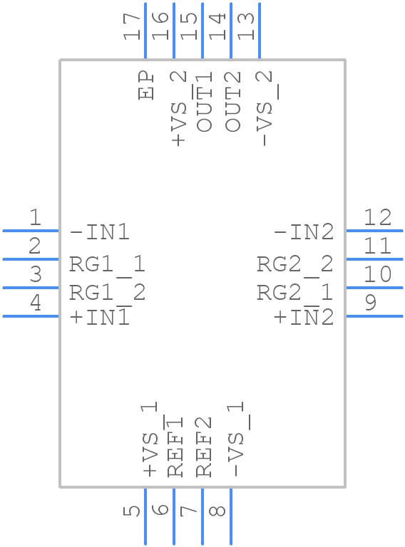 AD8224BCPZ-R7 - Analog Devices - PCB symbol