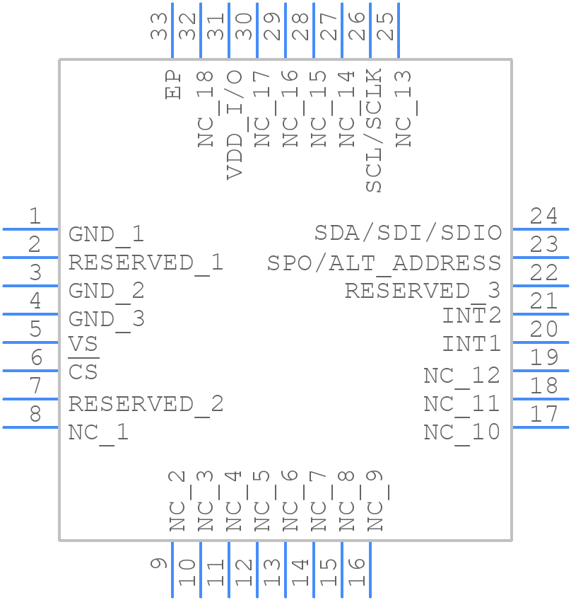 ADXL312WACPZ - Analog Devices - PCB symbol