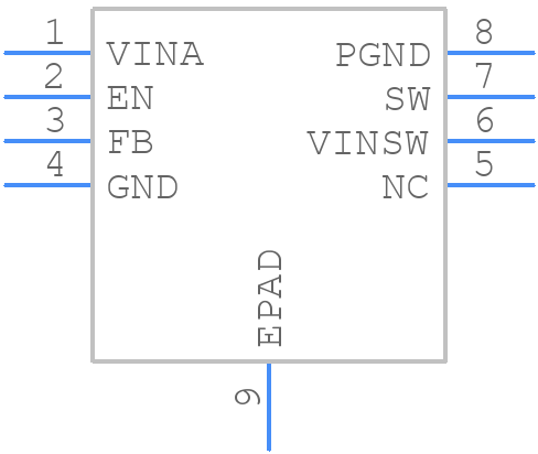 ST1S41PHR - STMicroelectronics - PCB symbol