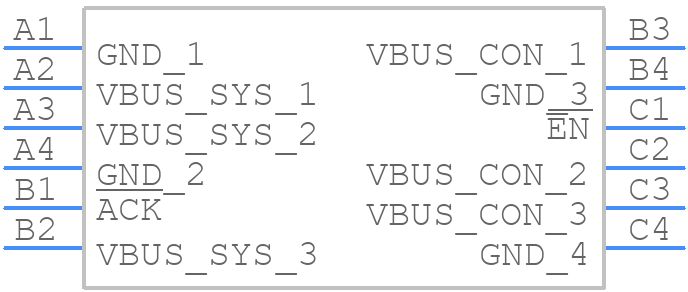 TPD1S414YZR - Texas Instruments - PCB symbol