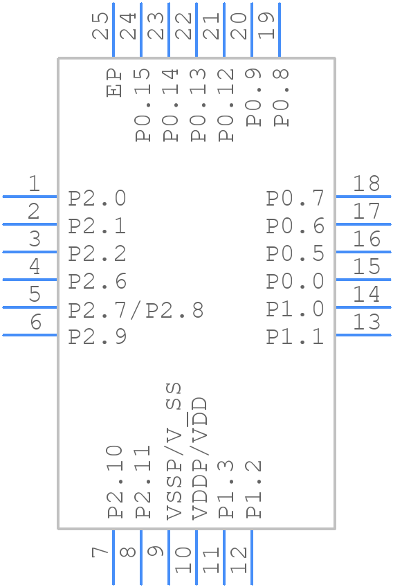 XMC1302Q024X0032ABXUMA1 - Infineon - PCB symbol