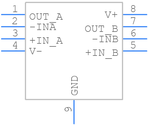 LT6011AIDD#PBF - Analog Devices - PCB symbol