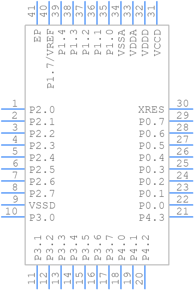 CY8C4146LQI-S423 - Infineon - PCB symbol
