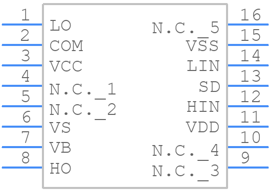 IR2110S - Infineon - PCB symbol