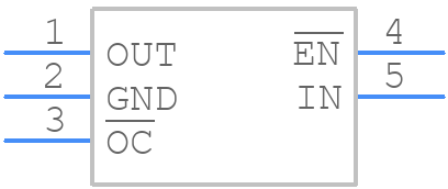 TPS2041BDBVTG4 - Texas Instruments - PCB symbol