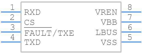 MCP2004A-E/P - Microchip - PCB symbol