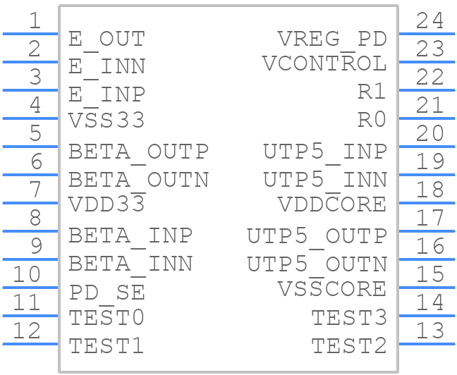 TSB17BA1PW - Texas Instruments - PCB symbol