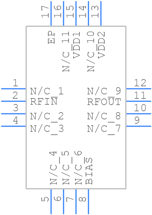 HMC717ALP3E - Analog Devices - PCB symbol