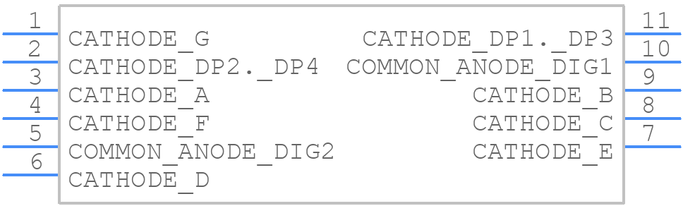 HDSM-291C - Avago Technologies - PCB symbol