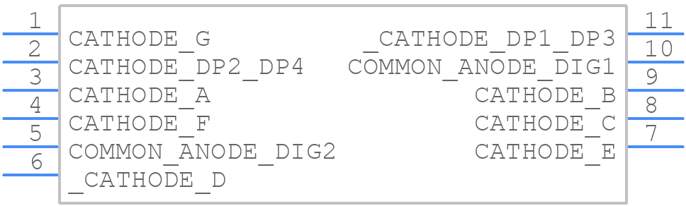 HDSM-291B - Avago Technologies - PCB symbol