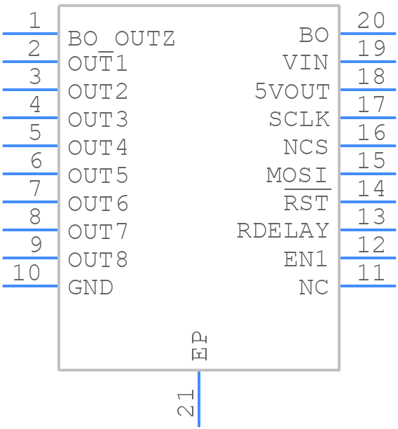 TPL9202PWPR - Texas Instruments - PCB symbol