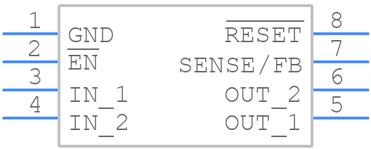 TPS7330QP - Texas Instruments - PCB symbol