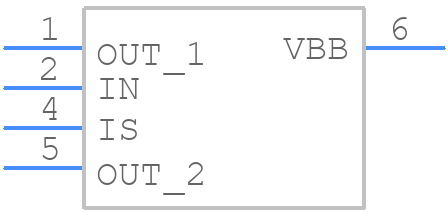 BTS50080-1TEA - Infineon - PCB symbol