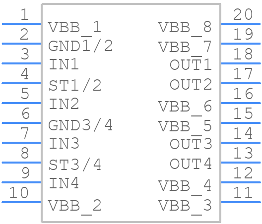 BTS724GXUMA1 - Infineon - PCB symbol