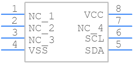 24AA02E48-E/SN - Microchip - PCB symbol