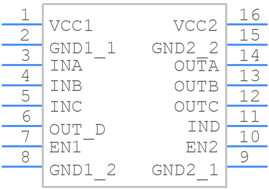 V62/10606-01XE - Texas Instruments - PCB symbol