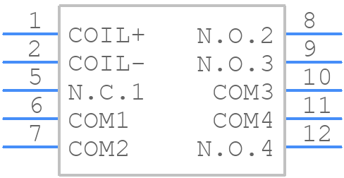 SF3-DC24V - Panasonic - PCB symbol