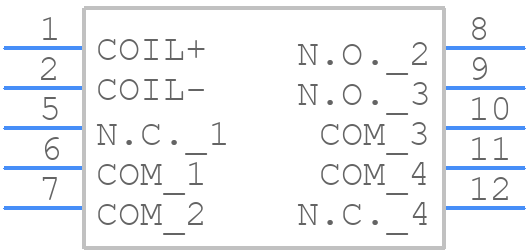 SF2D-DC48V - Panasonic - PCB symbol