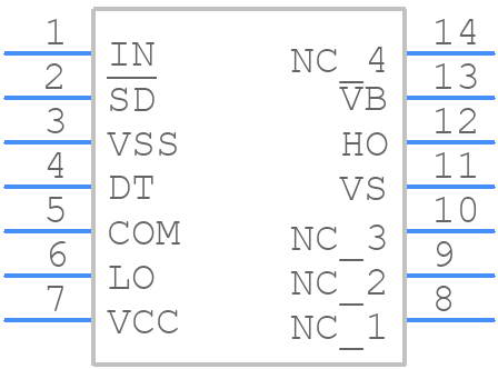 IRS21844PBF - Infineon - PCB symbol