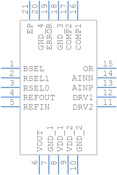 DRV425RTJR - Texas Instruments - PCB symbol