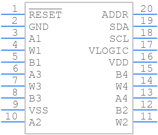 AD5144ABRUZ100-RL7 - Analog Devices - PCB symbol