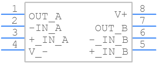 OPA2705EA/250G4 - Texas Instruments - PCB symbol