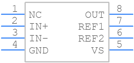 INA240A2PWR - Texas Instruments - PCB symbol