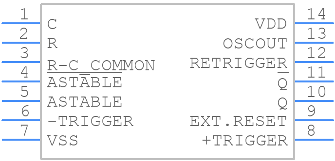 CD4047BM96G4 - Texas Instruments - PCB symbol