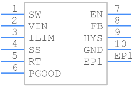 LM5166DRCR - Texas Instruments - PCB symbol