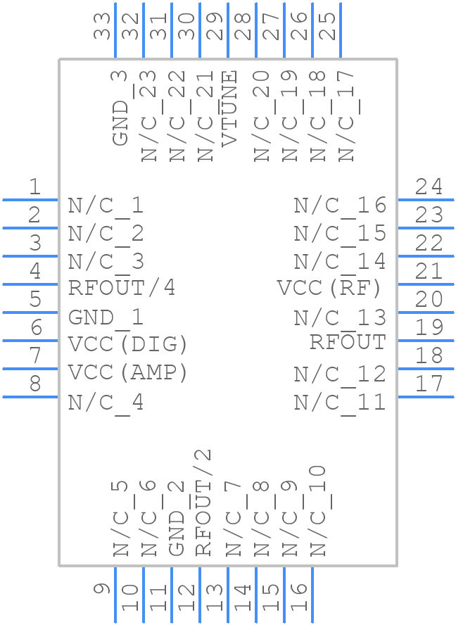HMC582LP5E - Analog Devices - PCB symbol