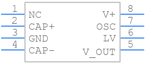 TC7660HCPA - Microchip - PCB symbol