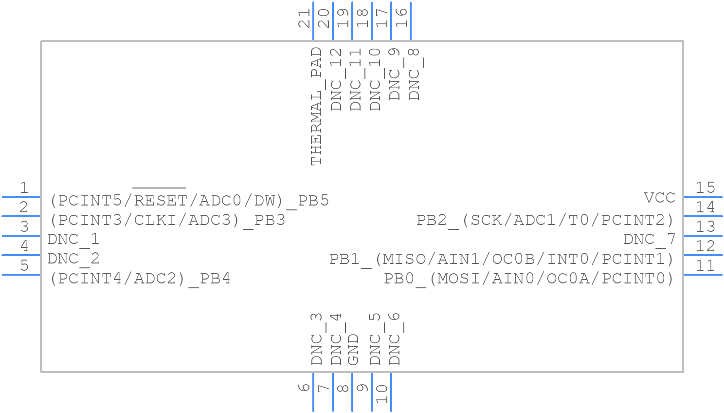 ATTINY13A-MUR - Microchip - PCB symbol