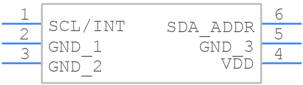 TLE493DA1B6HTSA1 - Infineon - PCB symbol