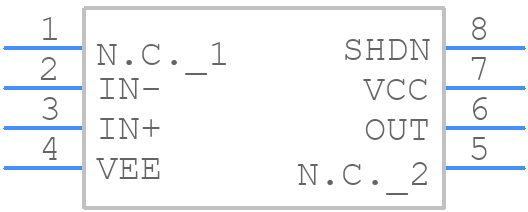 MAX9632AUA+T - Analog Devices - PCB symbol