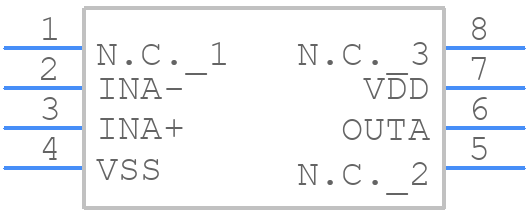 MAX44244AUA+ - Analog Devices - PCB symbol