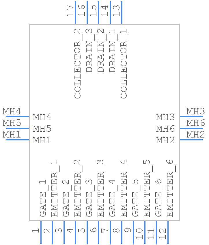 BSM10GD120DN2 - Infineon - PCB symbol