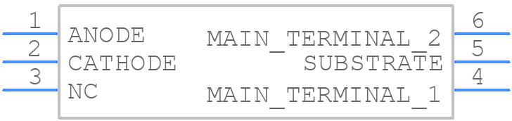 MOC3021S - Lite-On - PCB symbol