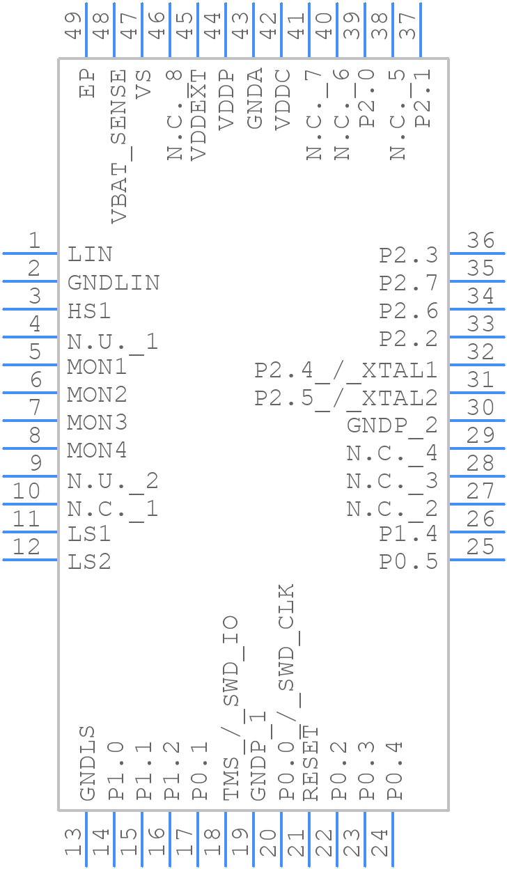 TLE9842QXXUMA1 - Infineon - PCB symbol