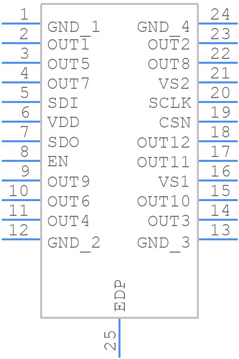 TLE94112ELXUMA1 - Infineon - PCB symbol