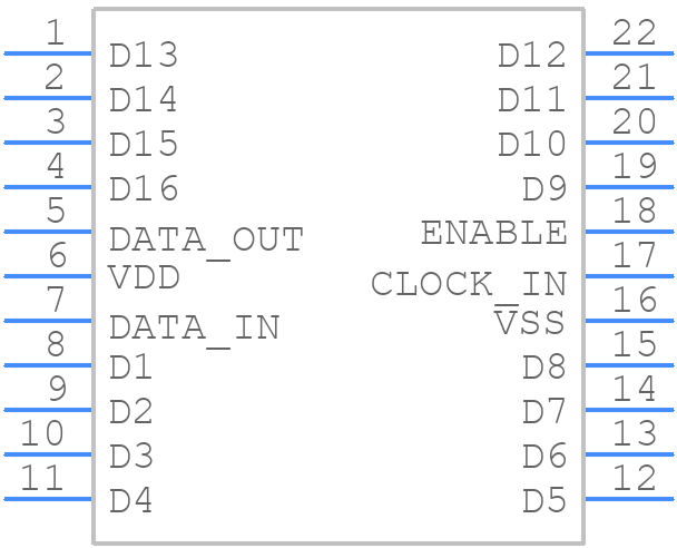 MM5484N - Texas Instruments - PCB symbol