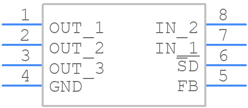 ADP3336ARMZ-REEL - Analog Devices - PCB symbol