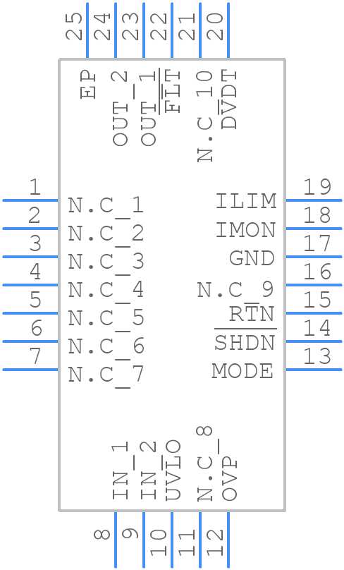 TPS26600RHFR - Texas Instruments - PCB symbol