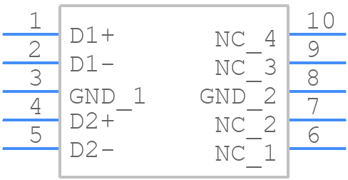 TPD4E05U06DQAR - Texas Instruments - PCB symbol