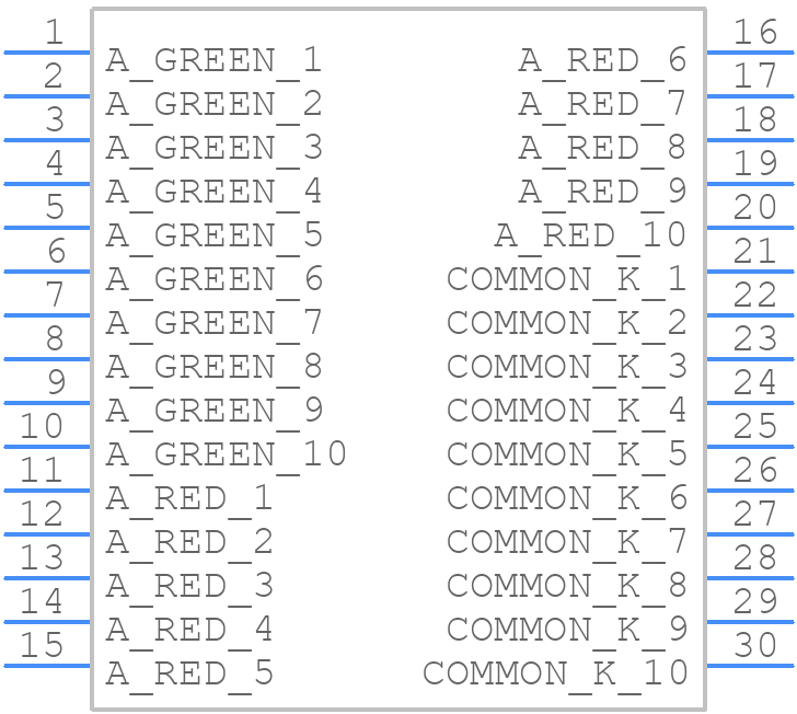 XGURUGX10D - SunLED - PCB symbol