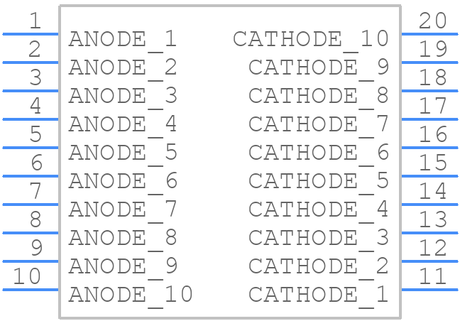 XGCBDX10D - SunLED - PCB symbol