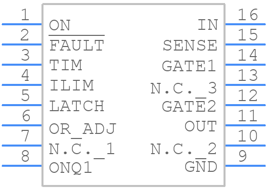 MAX5943EEEE+ - Analog Devices - PCB symbol