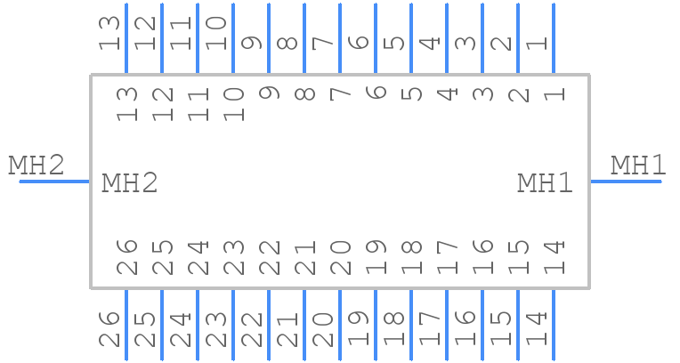 PS-26PE-D4T1-LP1 - JAE - PCB symbol