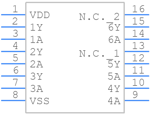 HEF4050BT,652 - Nexperia - PCB symbol