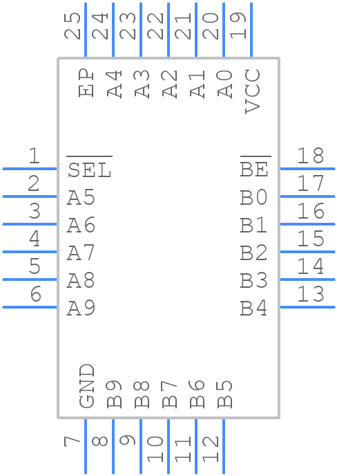 ADG3246BCPZ - Analog Devices - PCB symbol