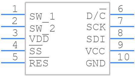 ISF15ACP4 - NKK Switches - PCB symbol